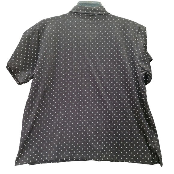 Shenanigans Womens Button Down Multi-Color Size Large Cotton Blend Short Sleeve - Picture 2 of 12